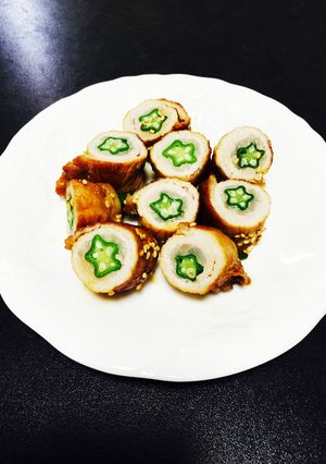 簡単！オクラの甘辛豚肉巻き-レシピのメイン写真