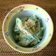 オクラのくるみ味噌和え。