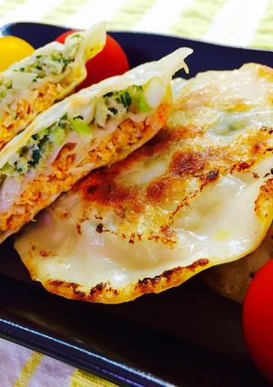野菜たっぷり♫２層の重ねギョーザ-レシピのメイン写真