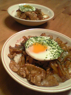 簡単★豚丼(今日は特別♪温たまつきよ♡)-レシピのメイン写真
