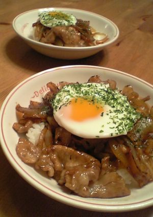 簡単★豚丼(今日は特別♪温たまつきよ♡)-レシピのメイン写真