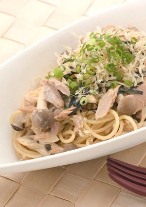 しめじとシーチキンのマヨソースパスタ-レシピのメイン写真