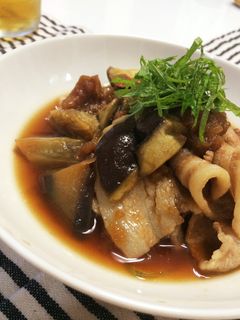 豚となすの梅さっと煮-レシピのメイン写真
