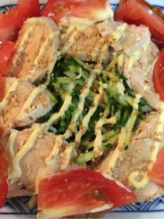 胡瓜と蒸し鶏のさっぱりサラダ-レシピのメイン写真