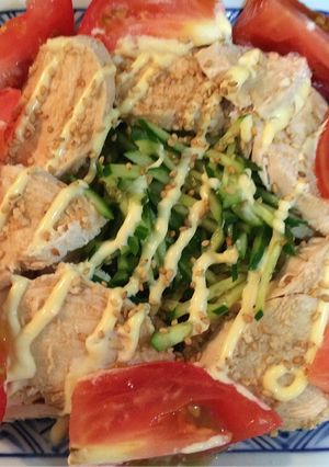 胡瓜と蒸し鶏のさっぱりサラダ-レシピのメイン写真