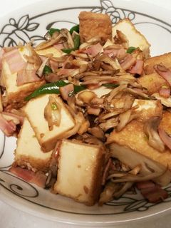 厚揚げとまいたけのにんにく醤油炒め-レシピのメイン写真