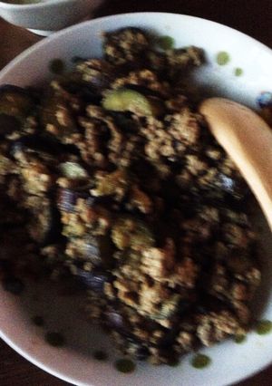 超簡単！！ナスとひき肉の味噌炒め-レシピのメイン写真