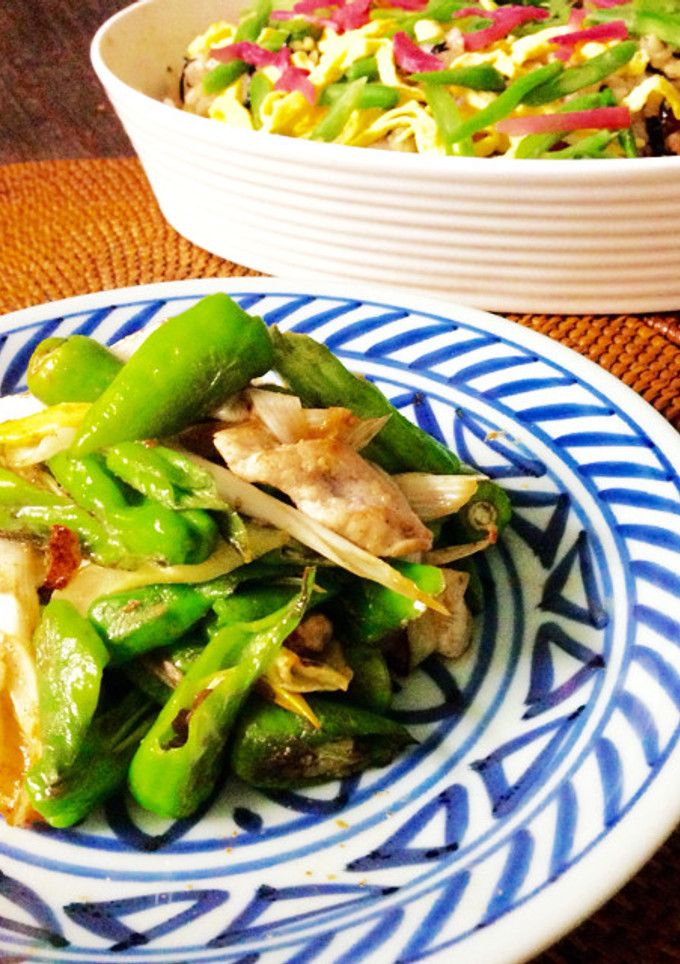 シシトウと豚肉の炒め物-レシピのメイン写真