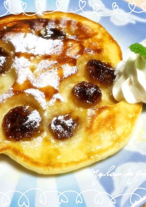 簡単ちょっとおしゃれなバナナパンケーキ♪-レシピのメイン写真