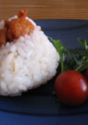 鶏皮チップスの天むす風-レシピのメイン写真