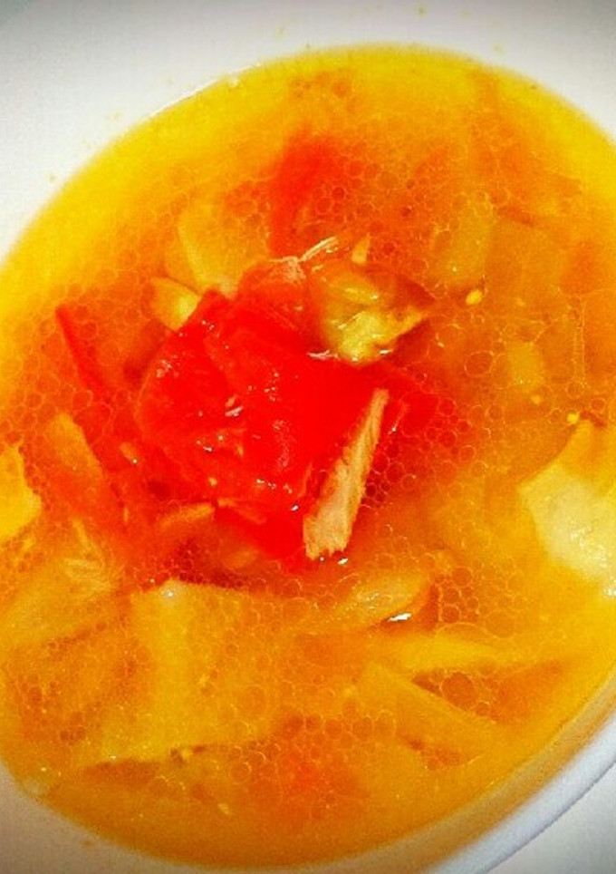 なんちゃってタイ風トマトスープ-レシピのメイン写真