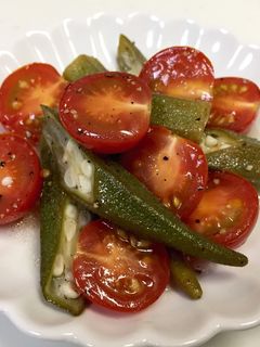簡単‼オクラとミニトマトのマリネ-レシピのメイン写真