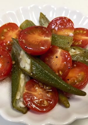 簡単‼オクラとミニトマトのマリネ-レシピのメイン写真