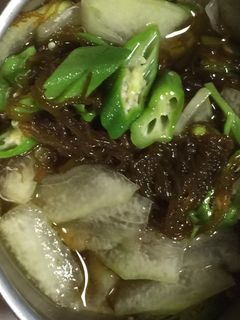とうがん、もずくとオクラ酢の物-レシピのメイン写真