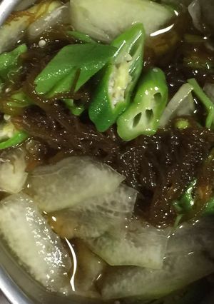とうがん、もずくとオクラ酢の物-レシピのメイン写真