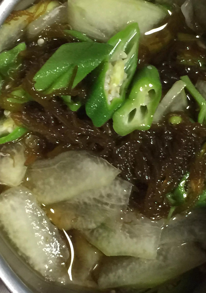 とうがん、もずくとオクラ酢の物-レシピのメイン写真