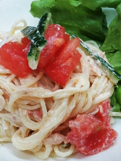 梅マヨネーズサラダパスタ-レシピのメイン写真