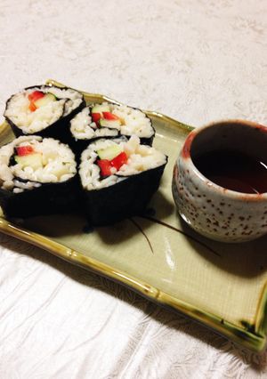残りソーメンで海苔巻き-レシピのメイン写真