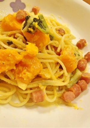 バターナッツカボチャのクリームパスタ-レシピのメイン写真