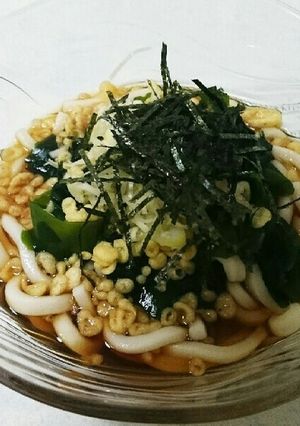 さっぱり食べよう　わかめうどん-レシピのメイン写真