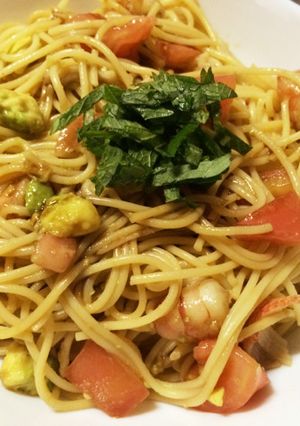 エビとアボカドの冷製パスタ-レシピのメイン写真