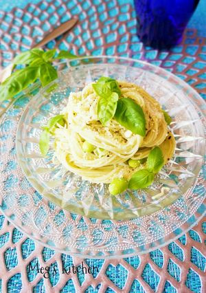 バジルソースと白だしのそうめん♡-レシピのメイン写真