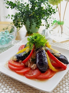 さっぱり♪冷しゃぶと茄子とトマトのサラダ-レシピのメイン写真