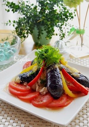 さっぱり♪冷しゃぶと茄子とトマトのサラダ-レシピのメイン写真