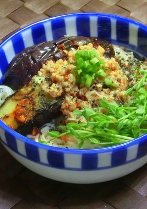 冷やし黒ゴマ坦坦そうめん-レシピのメイン写真