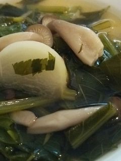 具だくさん!モロヘイヤとカブのスープ-レシピのメイン写真
