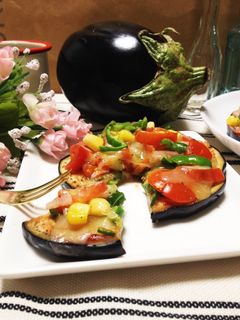 ナスで♡ピザ風オードブル♪-レシピのメイン写真