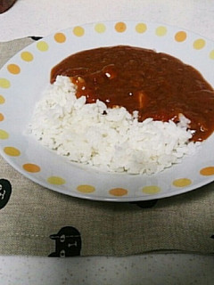 圧力鍋で簡単、時短トマトカレー-レシピのメイン写真