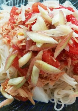 トマトとツナのぶっかけそうめん-レシピのメイン写真