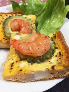 卵焼き機で簡単ひとくちゴーヤチャンプルー-レシピのメイン写真