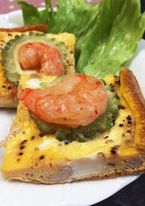 卵焼き機で簡単ひとくちゴーヤチャンプルー-レシピのメイン写真