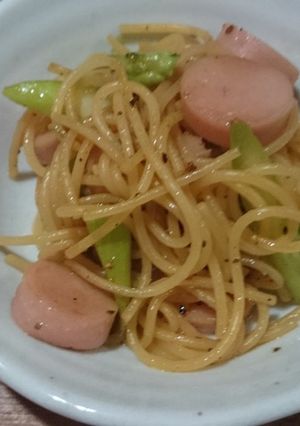 カレー風味⭐魚肉とアスパラの焼きスパ-レシピのメイン写真