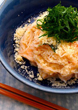 明太子とレモンとチーズの冷製パスタ風-レシピのメイン写真
