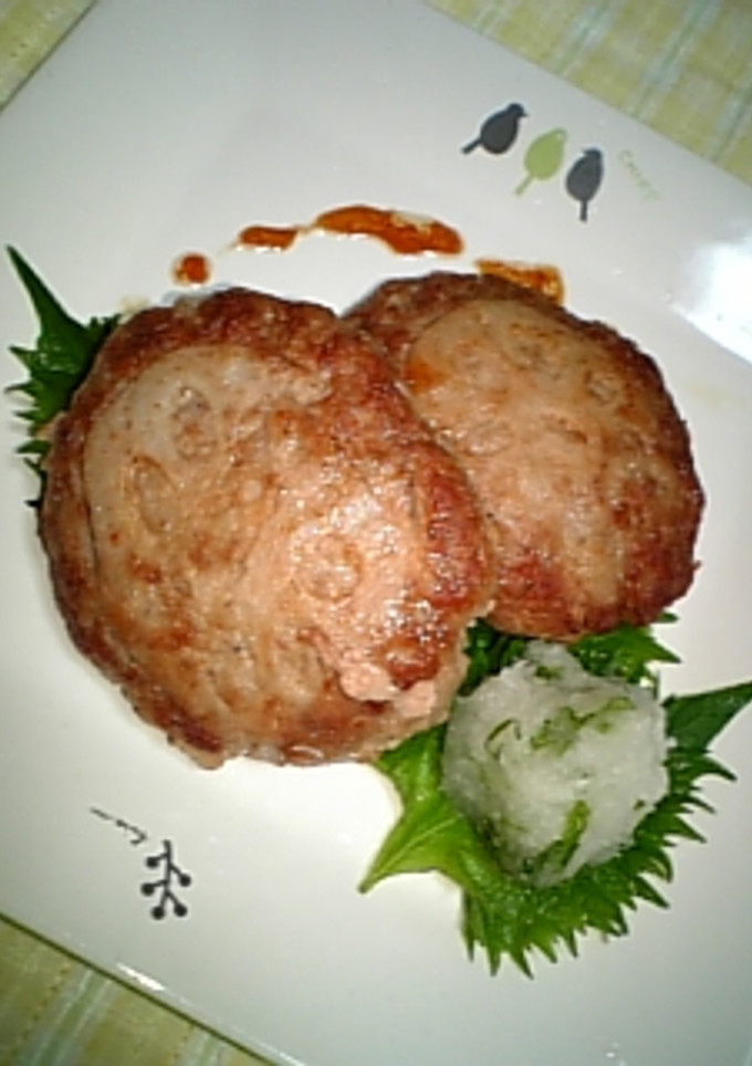 和風れんこんハンバーグ～おろしのせ～　-レシピのメイン写真
