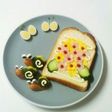 こどもと作るあじさいデコトースト♡