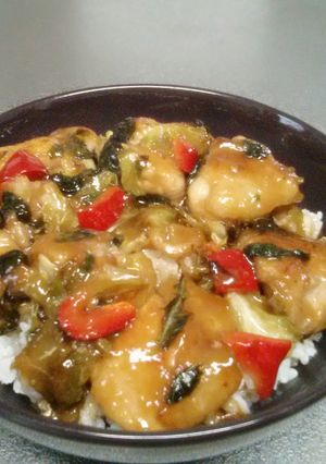 食欲そそる♪　鶏ももで簡単丼ぶり♫-レシピのメイン写真