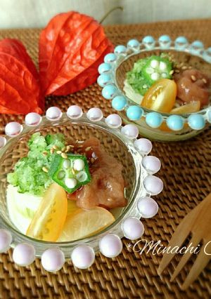 おろし胡瓜と冷凍梅干しの爽やか素麺-レシピのメイン写真