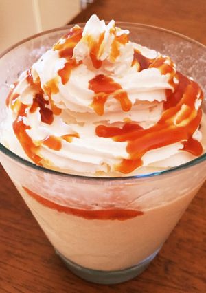 【ミキサー不要!】キャラメルフラペチーノ-レシピのメイン写真
