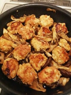 鶏肉団子とキノコのあんかけ-レシピのメイン写真