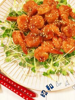 ピリ辛ッ‼海老の香味醤油炒め-レシピのメイン写真