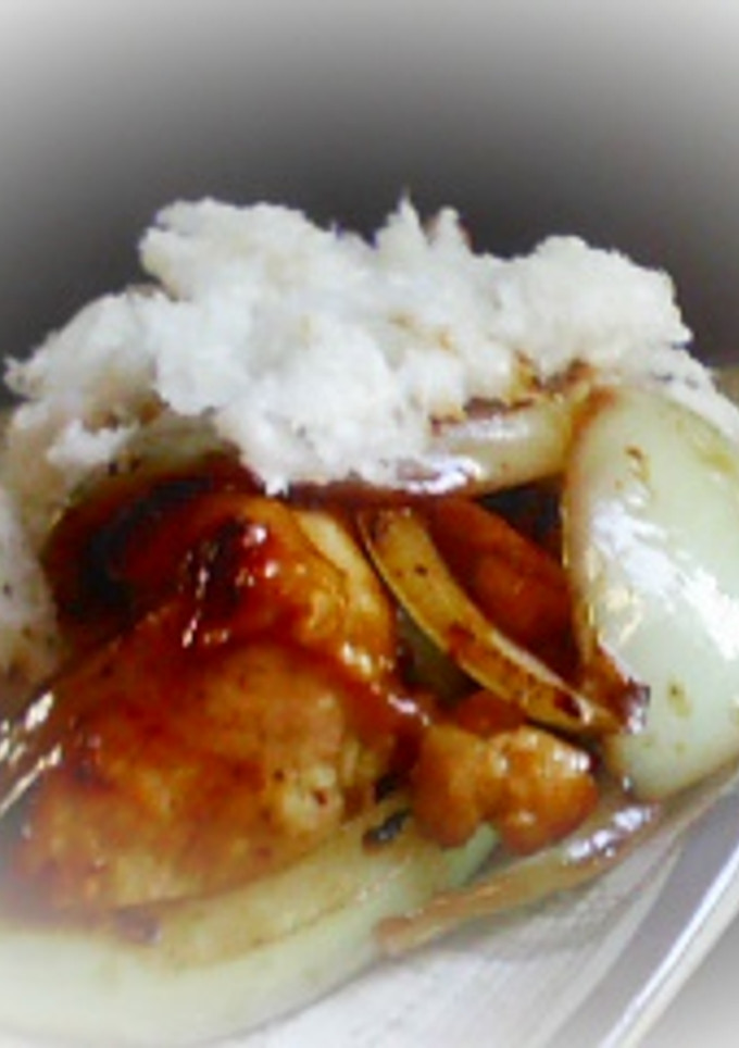 簡単おつまみ♪鶏肉と玉ねぎのポン照り焼き-レシピのメイン写真