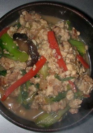 チンゲンサイ入り炒り豆腐-レシピのメイン写真