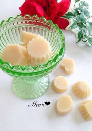 ハニー＆杏仁豆腐アイス♡ヘルシー＆材料③-レシピのメイン写真