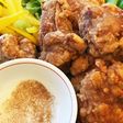 スパイス塩を付けて☆シンプルな鶏の唐揚げ