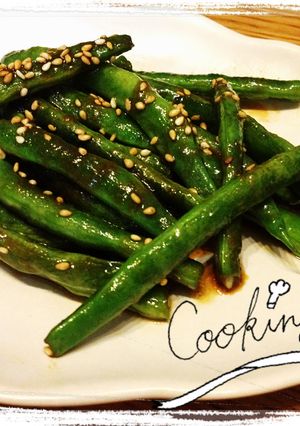 超速！いんげんのスパイシー炒め-レシピのメイン写真