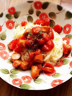 冷製トマトそうめん-レシピのメイン写真